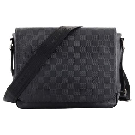 District PM Messenger Bag Damier Infini Leather 